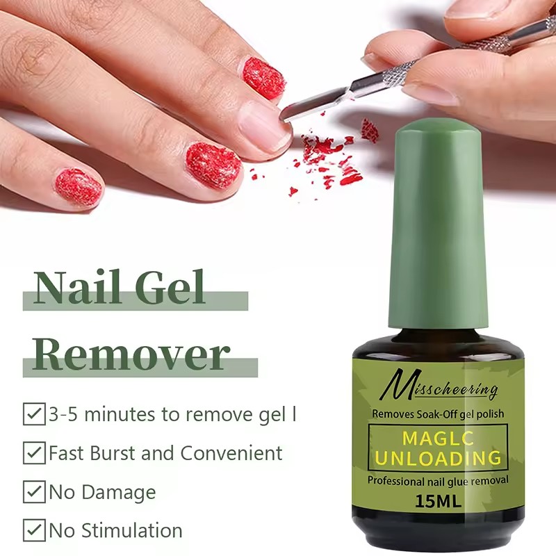 Nail Polish Remover in UV Gel, 15ml, easily and quickly removes semi-permanent enamel in 3-5 minutes