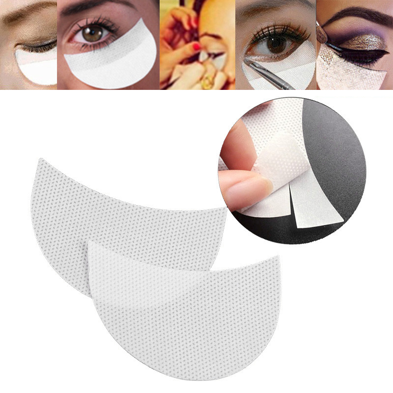 50Pcs/lot Eyelash Extension Paper Patches Grafted Eye Stickers White Eyelash Under Eye Pads Eye Paper Patches Tips Sticker