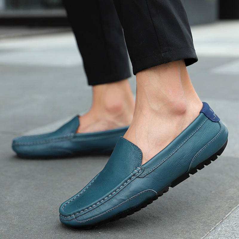 Men Casual Loafers Comfortable Leather Casual Shoes Men Sneakers New Spring Male Walking Loafers Casual Slip On Men Shoes