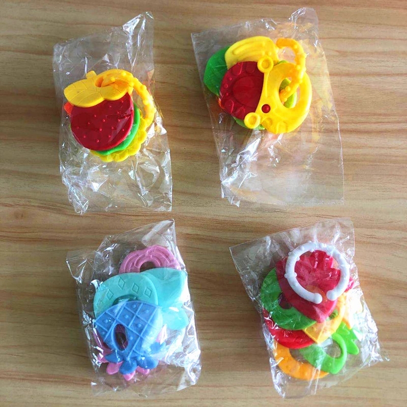 Baby Teether Feeding Natural stop Sucking Thumb Toy Fruit cartoon baby gum Suitable for children Children's molar Teether