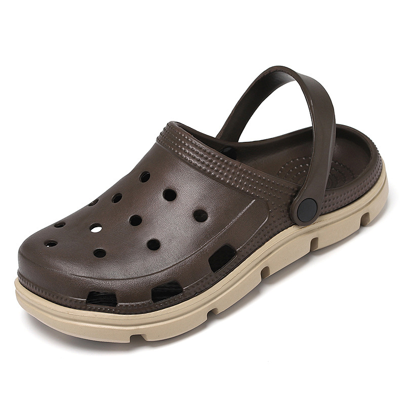 Summer new hole shoes shoes men's fashion non-slip sandals thick-soled breathable EVA beach shoes lovers sandals and slippers