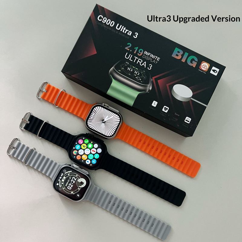 T900U Smart Watch Wireless Call Heart Rate SpO2 Exercise Temperature Monitoring Silicone Band TFT Display