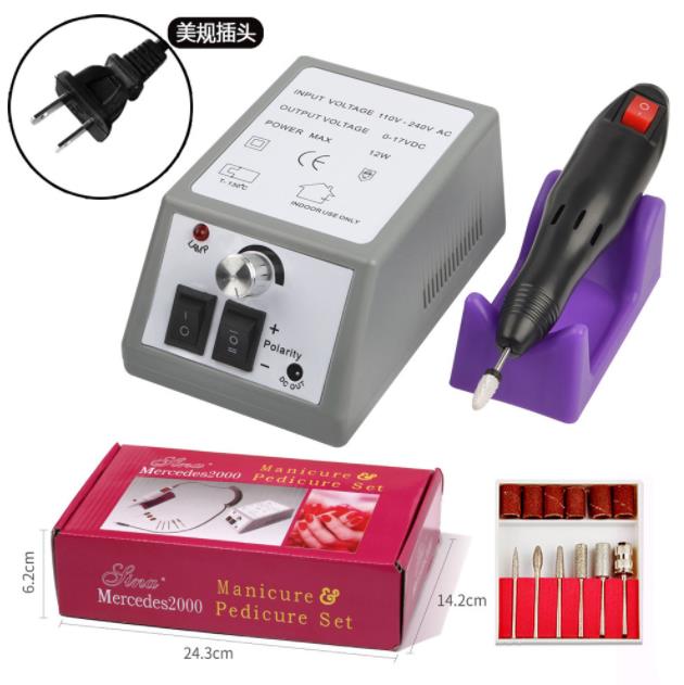 Professional Manicure Machine Set Electric Nail Drill Bits Mill Cutter Nail Art Sanding File Gel Cuticle Remover Ceramic Cutter