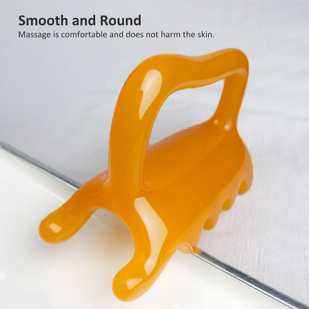 Double Push Massager Shoulder and Neck Point Pull Bar Scraping Massage Multifunctional Body Massage Tool Manual Massage Tool