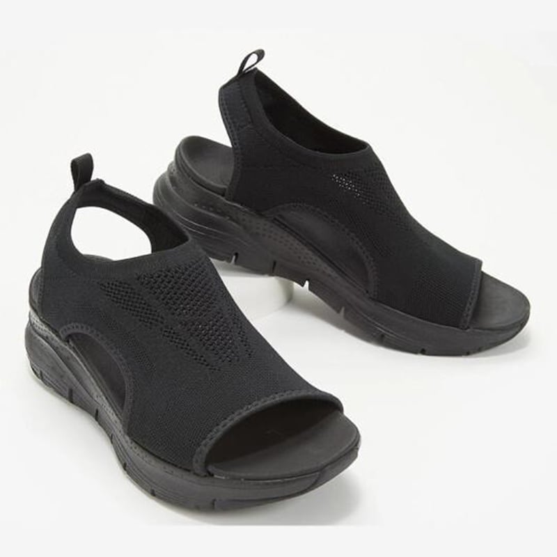 Summer Women Sandals Shoes Soft Heels Sandals Ladies Open Toe Wedges Shoes For Women Casual Shoes Platform SandaliasHeel
