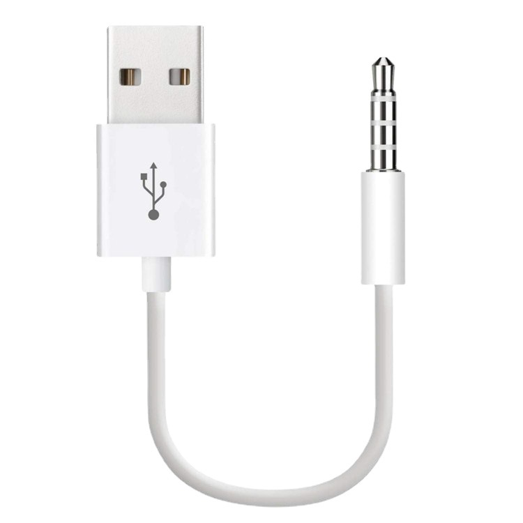USB to 3.5mm Transfer Audio Adapter Cable 3.5mm Jack to USB 2.0 Data Sync Charger Cable cord for Apple iPod Shuffle 3rd 4th 5th