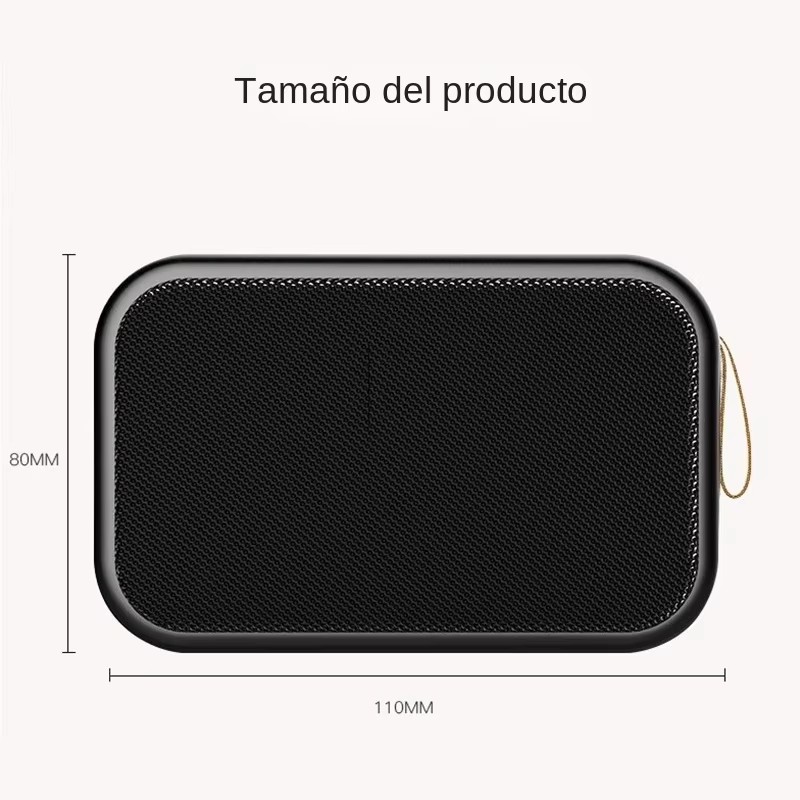 Mini Bluetooth Speaker Portable True Wireless Waterproof Speaker Outdoor Stereo Surround Supports SD Card FM Radio