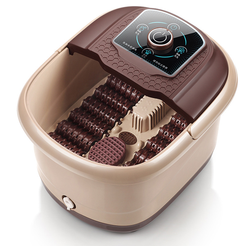 Electric Foot Spa Bath Massager Machine Foot Roller Massage Magnetic Field Infrared Heat Heated Therapy for Stress Relief