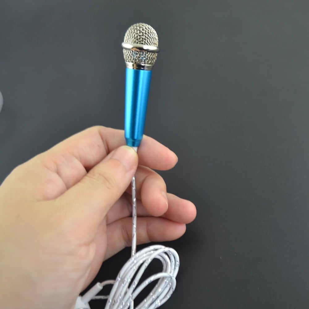 Protable K Song Mini Microphone earphone Universal KTV Karaoke Mobile Phone Computer Microphone headset Toy