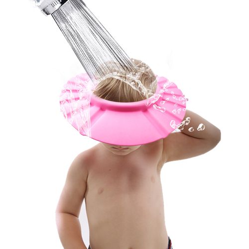 Baby Shampoo Cap Cute Adjustable Baby Kids Shampoo Bath Bathing Shower Cap Hat Wash Hair Shield