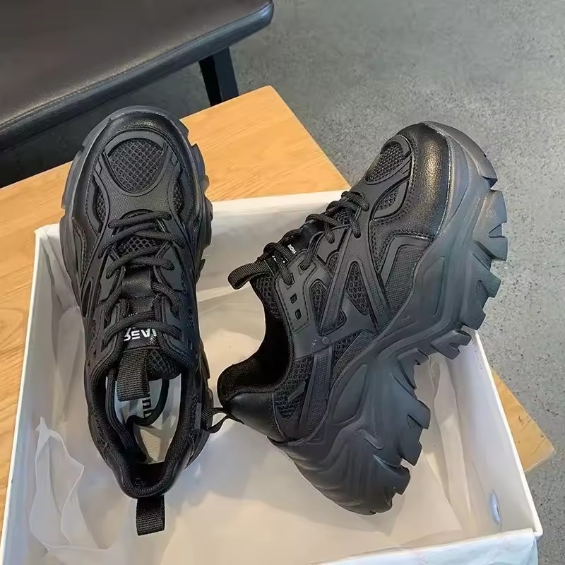 2026 Women's Casual Thick Bottom Net Surface Forest System Dad Shoes Spring Summer New Style Versatile Trendy Casual Shoes 35-40