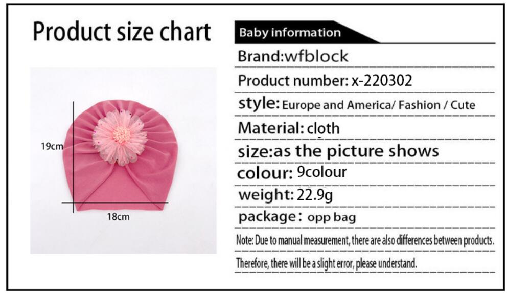 New children's boundless thin breathable HAT baby plain Scarf Hat Baby Hat