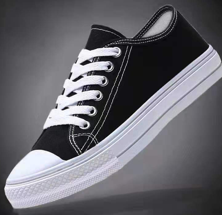 Canvas shoes vulcanized rubber shoes cloth shoes low top shallow mouth women's