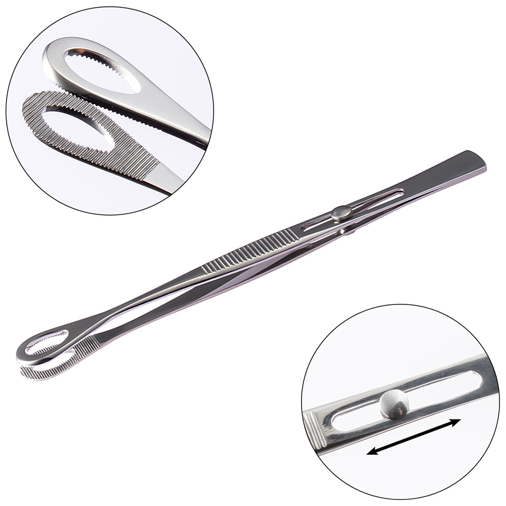 1pc piercing tool Piercing pliers Positioning pliers Open pliers Stainless steel needle tube pliers Tattoo set