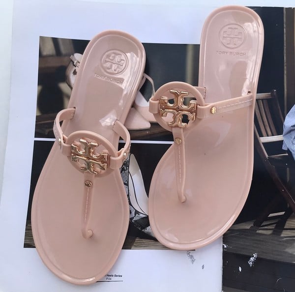 ToryBurch Women Beach Flip Flops Butterfly Floral Summer Fashion Slippers Ladies Comfy House Shoes Woman Home Flat Sandals