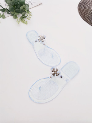 ToryBorch Summer detonating slippers bow tie bow tie thick bottom antiskid high heel and cool slippers