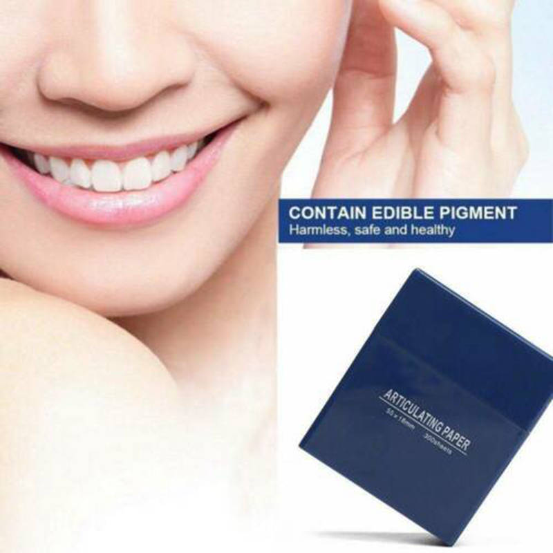 300PCS Dental Blue Articulating Paper Strips Dentistry Oral Teeth Whitening Material 55*18mm Dental Tools