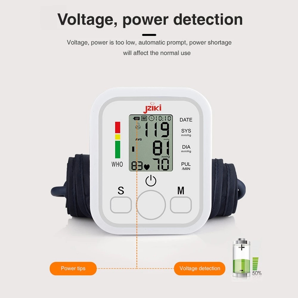 JZIKI ZK-B869 Voice Upper Arm Blood Pressure Monitor Digital Blood Pressure Monitor Electronic