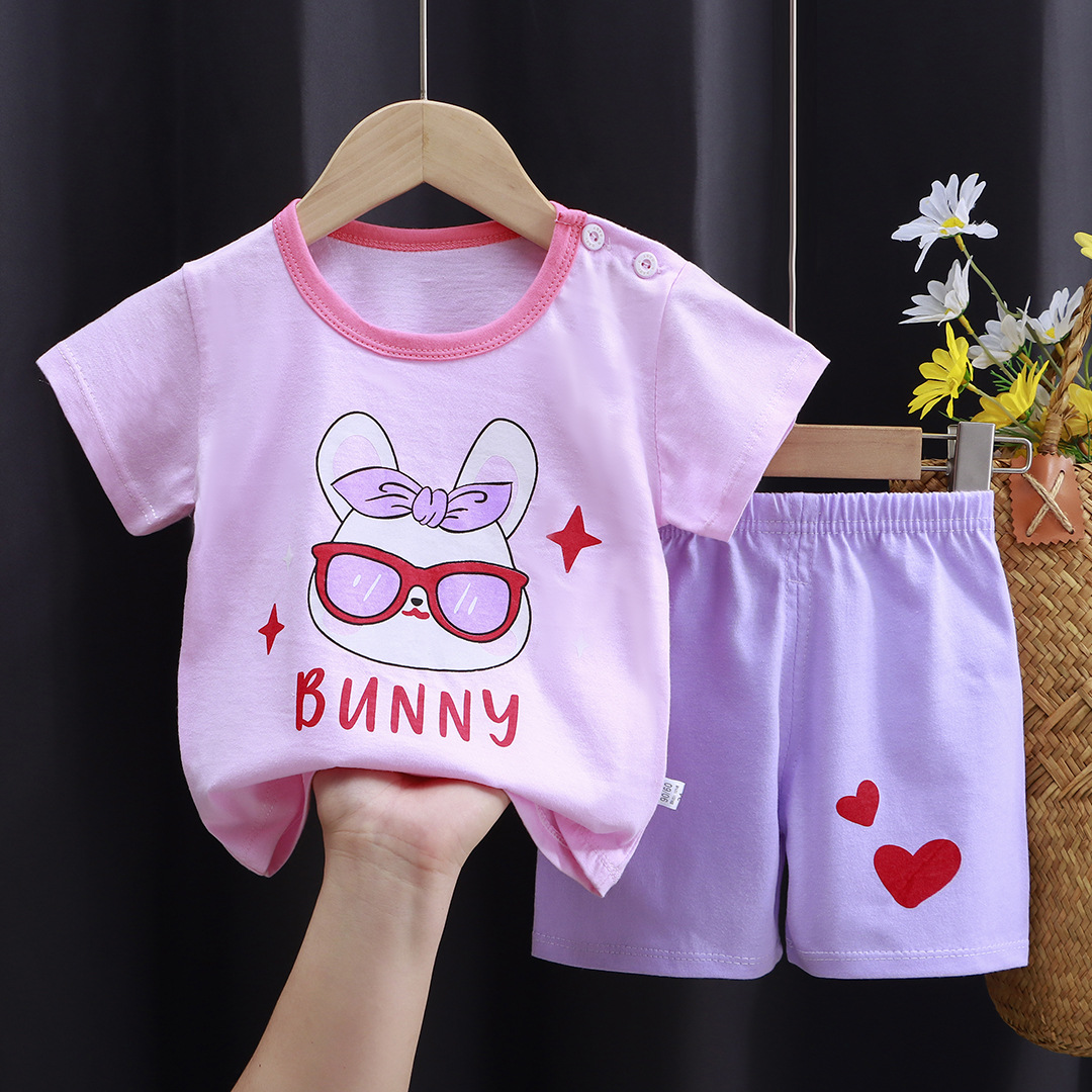 2026 summer children's clothing boys and girls baby sleeveless vest shorts cotton suit