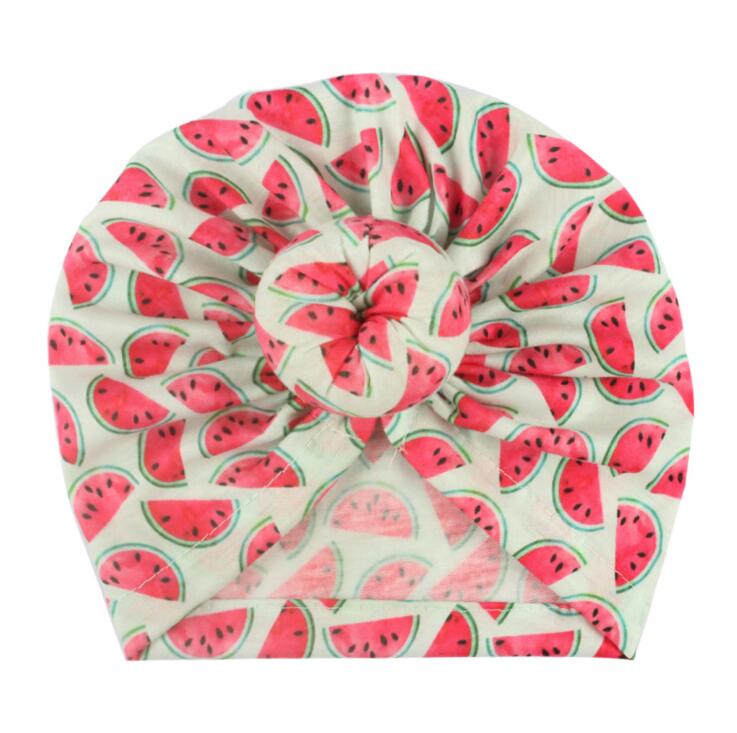 New children's printing fashion Pullover hat doughnut Creative Baby Hat