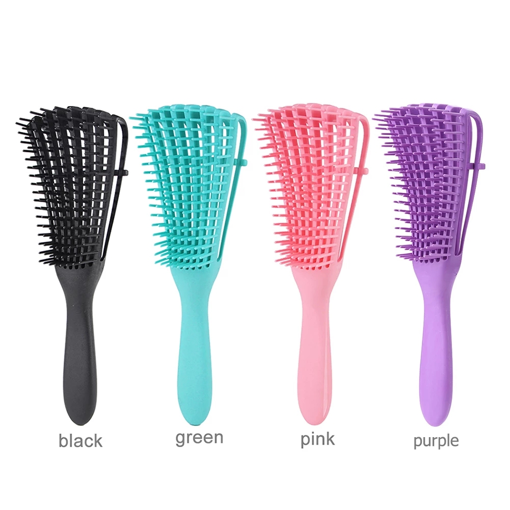 Detangling Plastic Hair Brush Scalp Massage Detangler Wet Curly Comb Women Health Care Reduce Fatigue hairbrush styling tools
