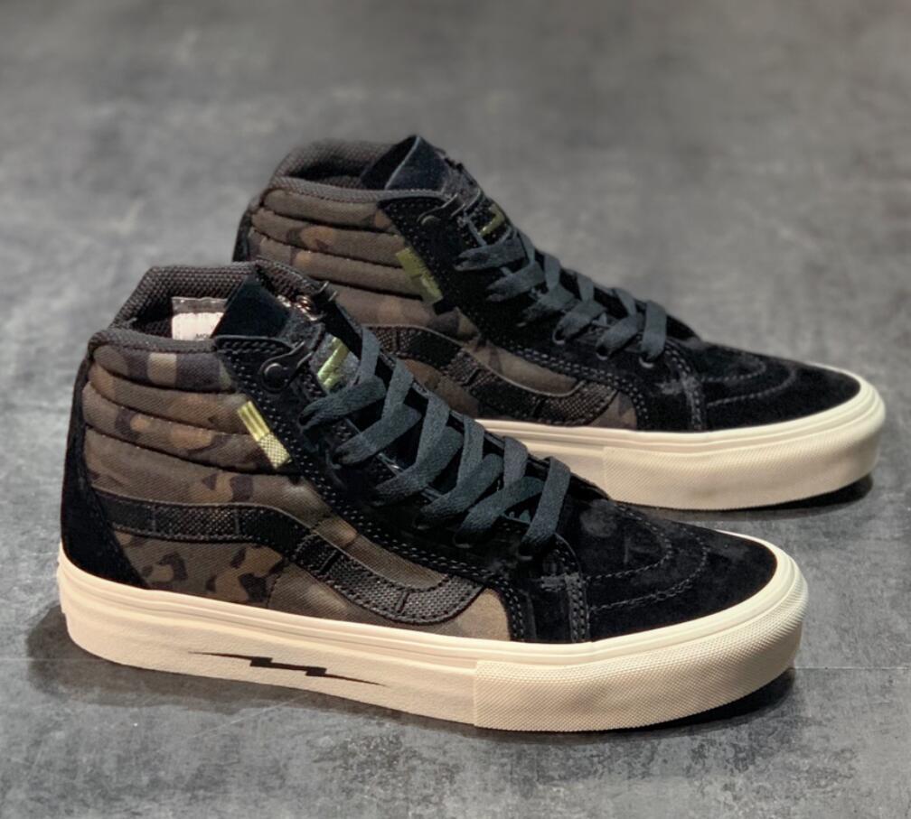 Vans DEFCON x Sk8 Hi Notchback Pro: High-Top Anti-Slip Lightweight Casual Sneakers with Co-Branded Design