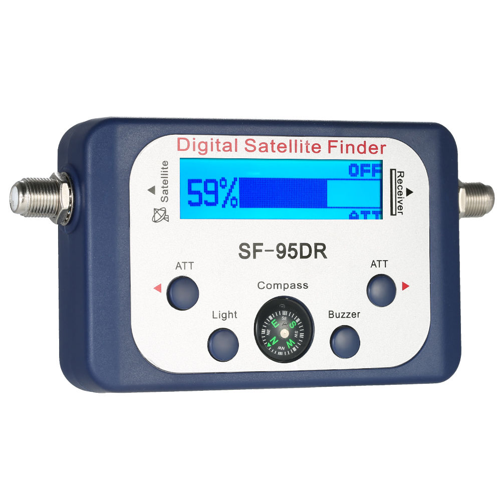Digital Satellite Finder SF-95DR Meter Satlink Receptor TV Signal Receiver Sat Decoder Satfinder Compass LCD FTA Dish
