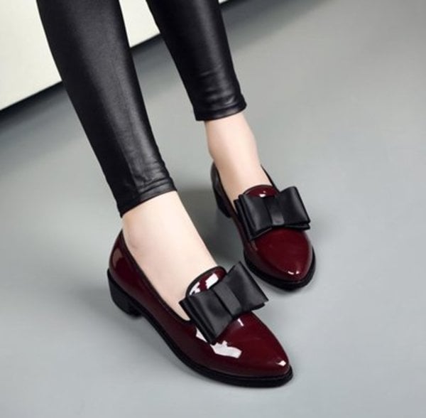 Flat Single Shoes Solid Color Casual Shoes Fashion Mother Shoes Women's Work Shoes