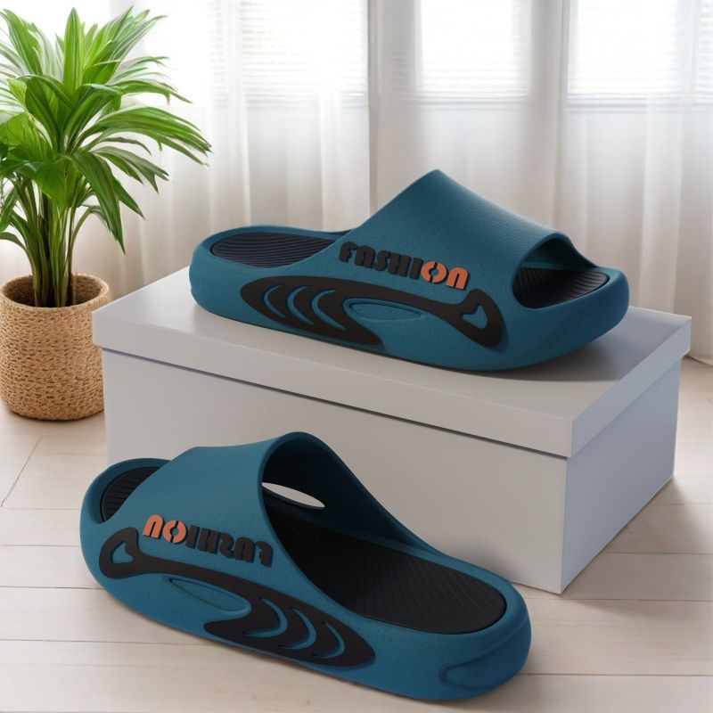 Sports Slippers Fashionable Thick Bottom Wearing Outside Summer Trendy Beach Men's Home Slippers Sandals New Men's Style Male