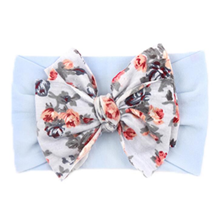 2022New style baby elastic hair band Bohemian hair accessories bow nylon hair band bandeau élastique bébé