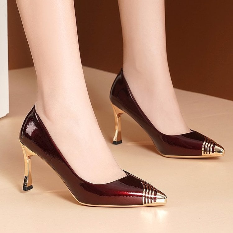 Women's Stiletto Heels Shoes Pointed Toe Pumps Ladies Dress Shoes High Heels Party Wedding Shoes Zapatos de Mujer