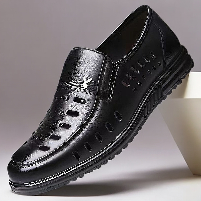 Hollow Summer British Casual Business Formal Leather Shoes Men Shoes Casual Shoes