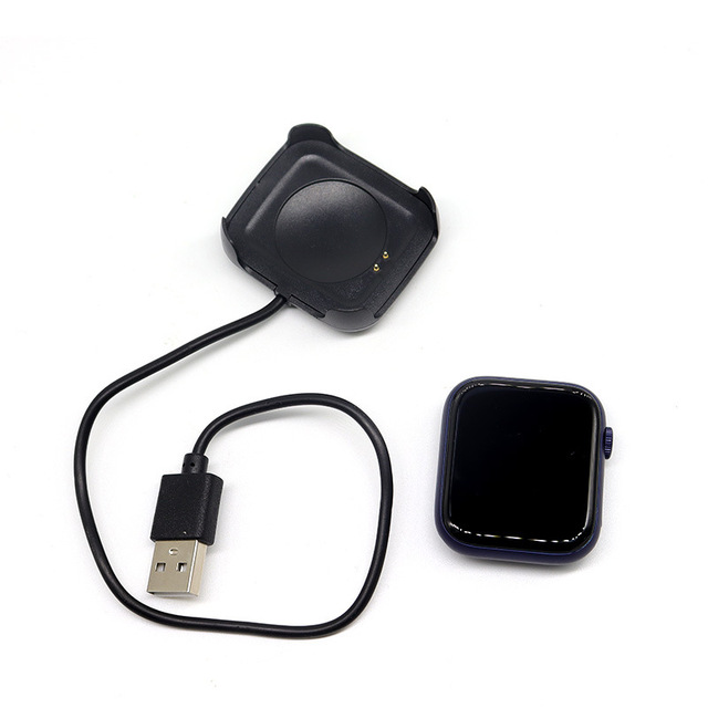 Smart Watch Magnetic Charger Smartwatch Charging Cable USB Chargeable Adapter for HW22 Smartwatch Black 1pcs