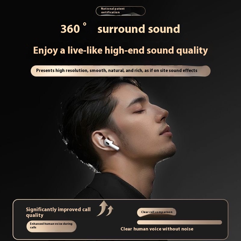 2025 New Sixth Generation Bluetooth Earphones Wireless Bluetooth Earphones Sports Noise Reduction Bluetooth Earphones