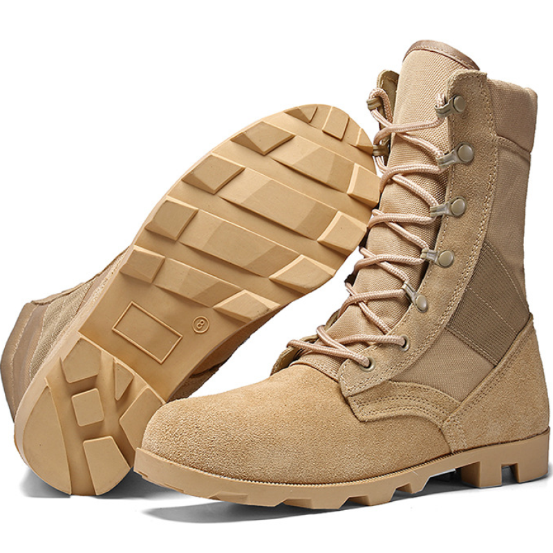 new Martin boots men's all-match high boots large size leather boots training shoes hiking shoes labor insurance shoes