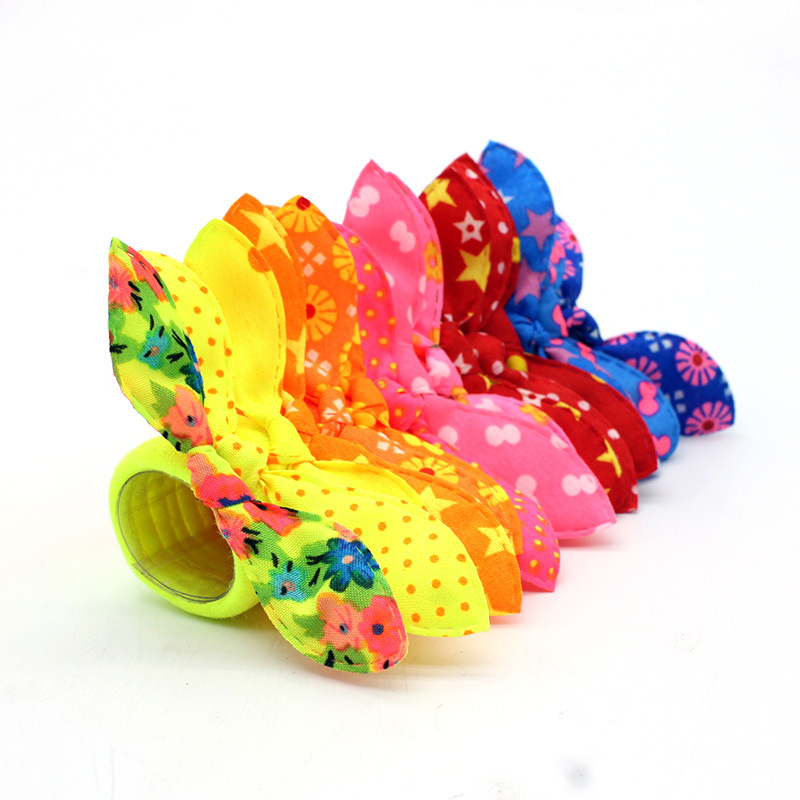 50pcs Cute Small Rabbit Ear Hair Bands Girl Rubber Band Elastic Band Baby Headwear Korean Children Hair Accessories Ornaments