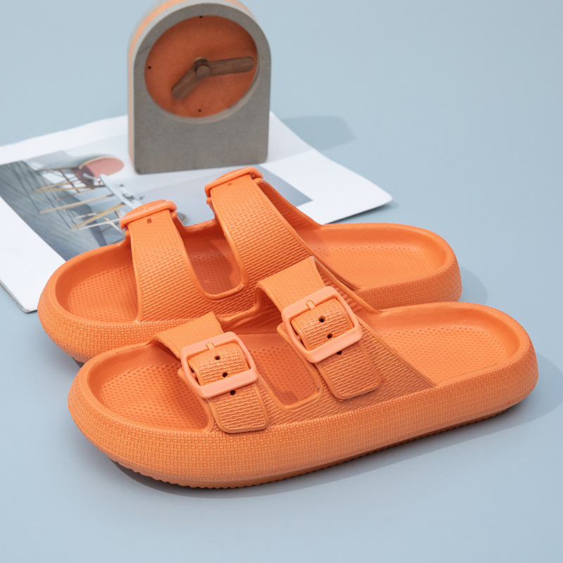 New Men's Outdoor Fashion Thick Sole Sandals - Non-Slip Shower Slippers for Bathroom, Lightweight Comfortable House Slippe
