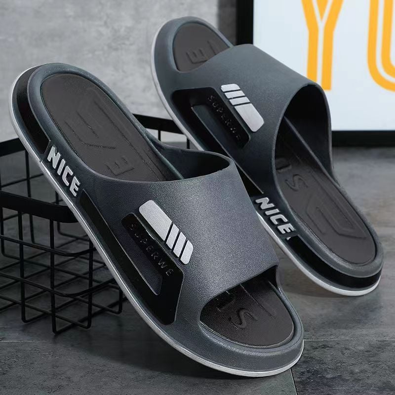 Summer Trend Outside Wear Slippers Indoor Bath Non-slip Personality Slippers Men