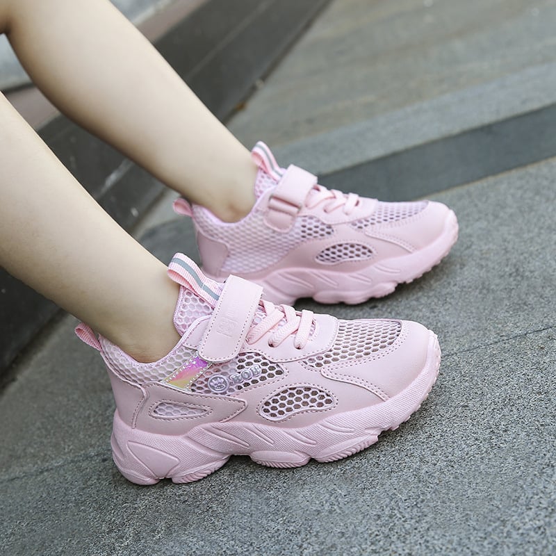 Spring And Summer New Children's Net Shoes Breathable Mesh Surface Girls Elementary School Sports Shoes Travel Shoes