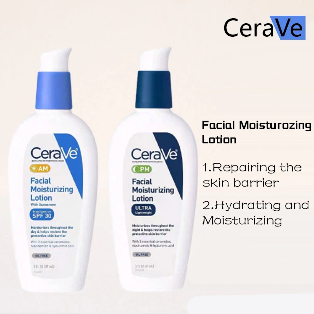 CeraVe Facial Moisturizing Lotion AM or PM Day Night With SPF30 Repair Sensitive Skin Nicotinamide Ceramide Cream 화장품 89ml
