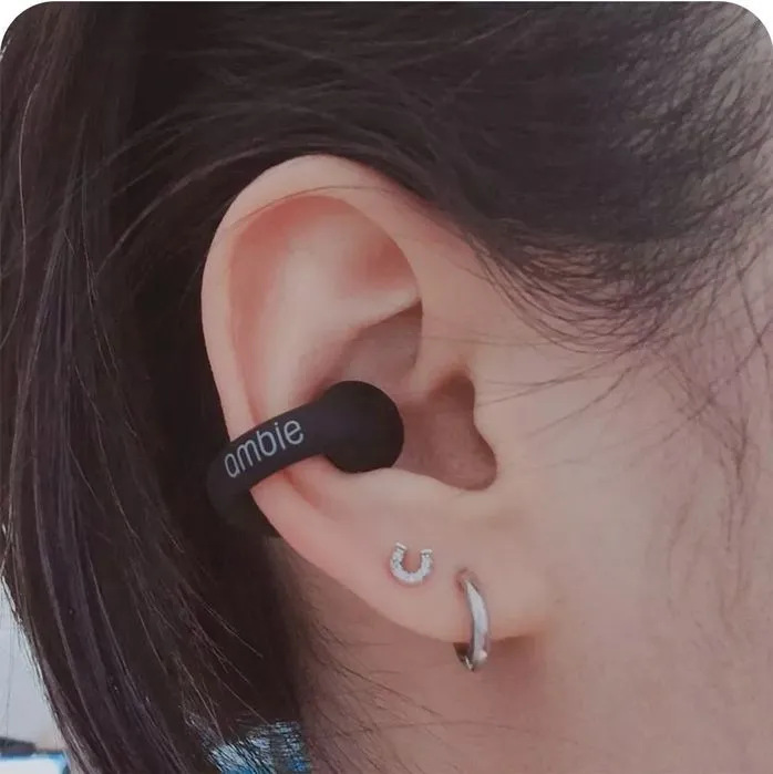 Ambie Upgrade Pro Sound Earcuffs Earring Wireless Bluetooth Earbuds TWS Ear Hook Headset Sport Earphones
