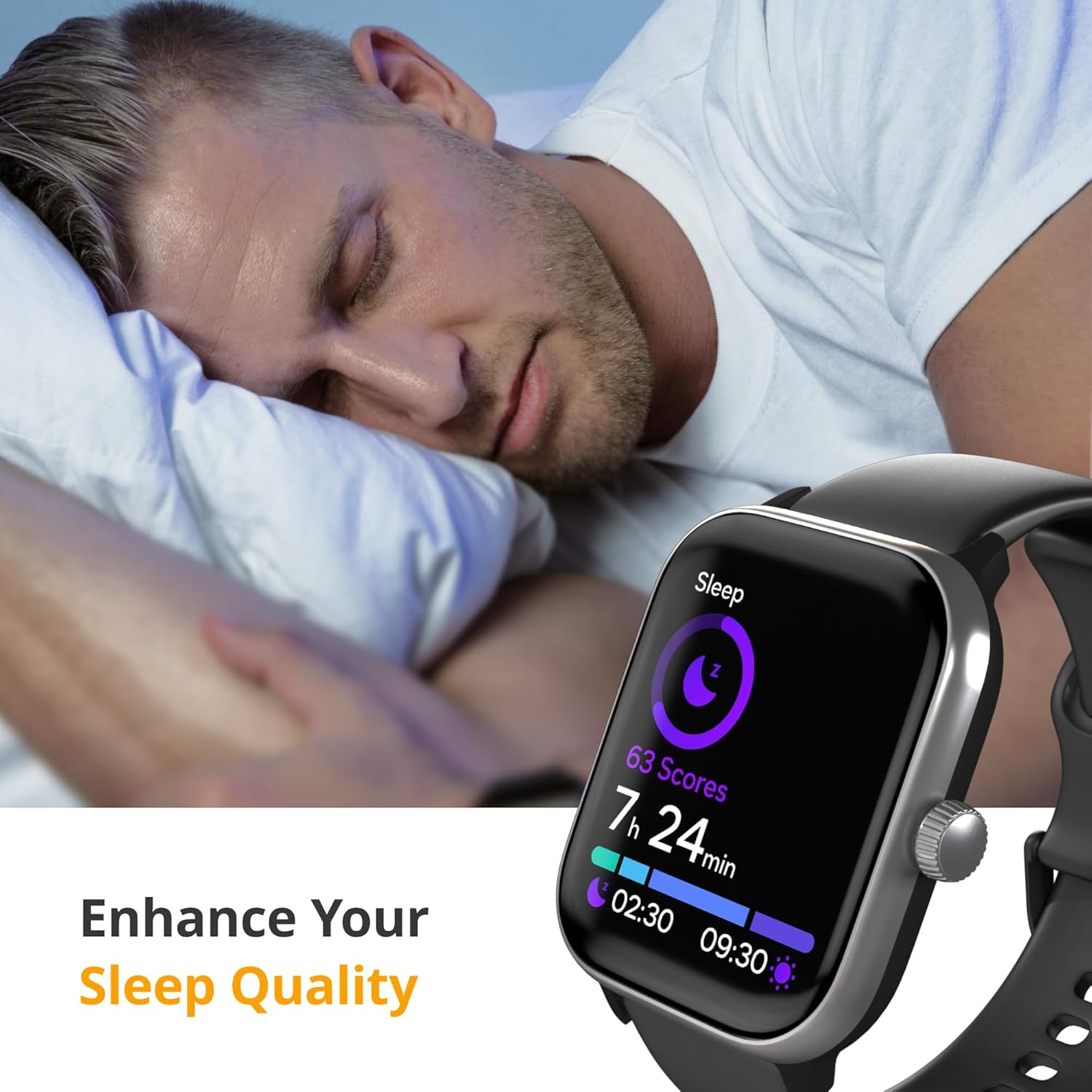 Spade & Co Health Smartwatch 4 - Smartwatch for Men & Women, Heart Rate, Sleep & SpO2 Monitor, Pedometer, Fitness Tracker, Answer/Make Calls IP68 Wate