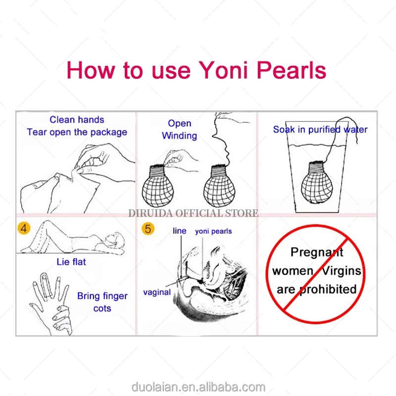 100pcs For Fibroids Vaginal Tampons Treatment Medicinal Women's Health Obat Perangsang Wanita Yoni Pearls Chinese Natural
