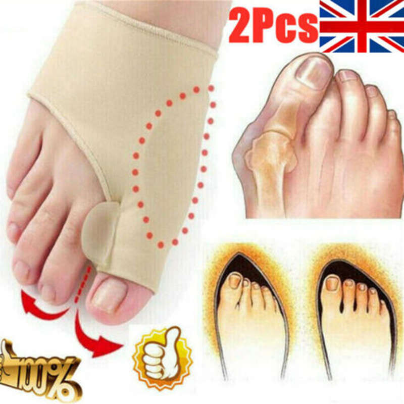 2pcs/kit Big Toe Bunion Splint Straightener Corrector Foot Pain Relief Hallux Valgus