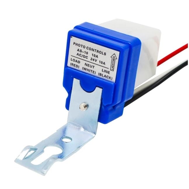 12V 220V AS-10 10A Photoswitch Sensor Switch Waterproof Auto On Off Photocell Street Light Control AC/DC Universal