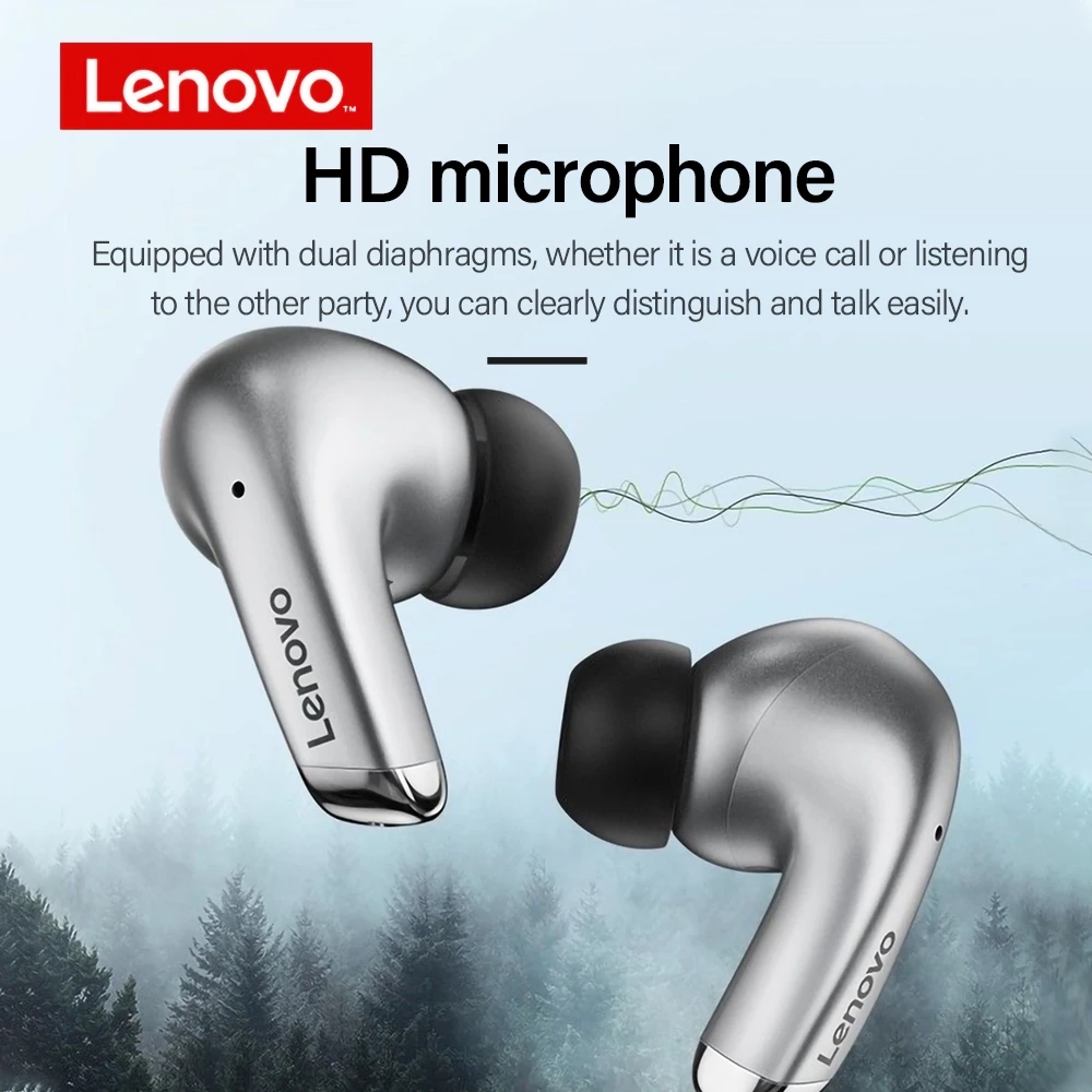 100% Original Lenovo LP5 Wireless Bluetooth Earbuds HiFi Music Earphone With Mic Headphones Sports Waterproof Headset 2022New