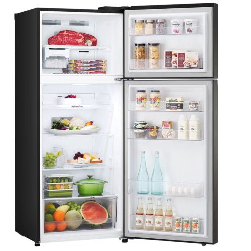 LG GN-B392PXGB 395L TOP FREEZER FRIDGE - BLACK