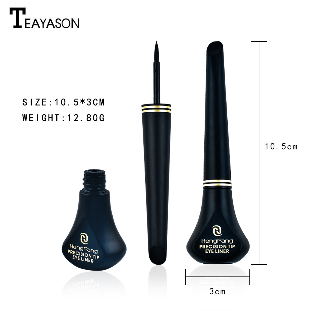 1pc eyeliner liquid pen waterproof, sweat proof, non decolorizing, durable, non smudging, fake, plain looking, lazy eyeliner