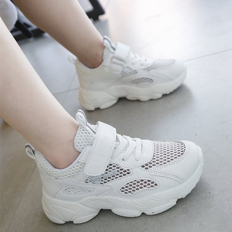 Spring And Summer New Children's Net Shoes Breathable Mesh Surface Girls Elementary School Sports Shoes Travel Shoes