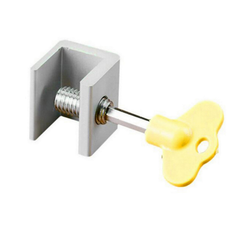 Adjustable Sliding Window Limit Locks Stop Aluminum Alloy Door Frame Security Lock with Keys for Home and Office